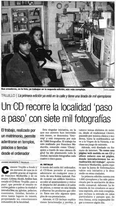 Artículo de Prensa Diario HOY Fotostep 2001